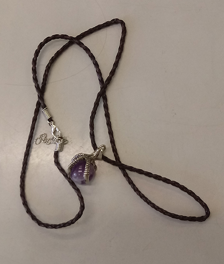 Small Dragon Claw Pendant - Amethyst
