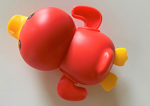Plastic toy duck