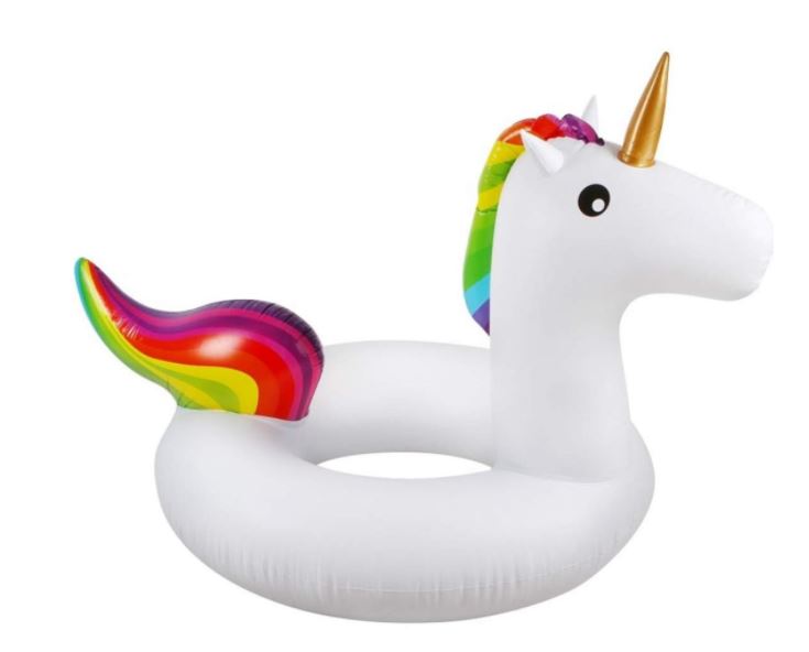 Vattenleksaker uppblåsbar cirkel Baby Flamingo Float Simring Uppblåsbar