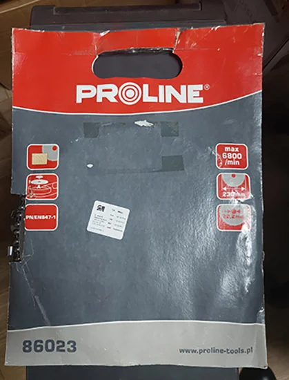 PROLINE — Circuiar saw for angle grinder 230mm