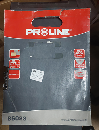 PROLINE — Circuiar saw for angle grinder 230mm