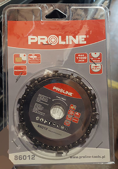 PROLINE — Circular chain saw for angle grinder 125 mm