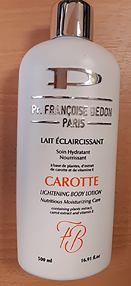 Pr. Francoise Bedon Paris — Lait éclaircissant Soin Hydratant Nourrissant CAROTTE