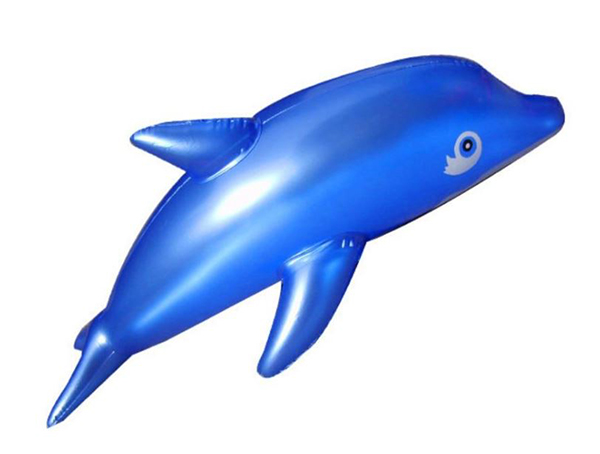 Simulering Söt Pvc Blow-up Leksak- Uppblåsbar delfin