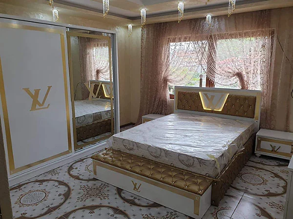 Wooden bed