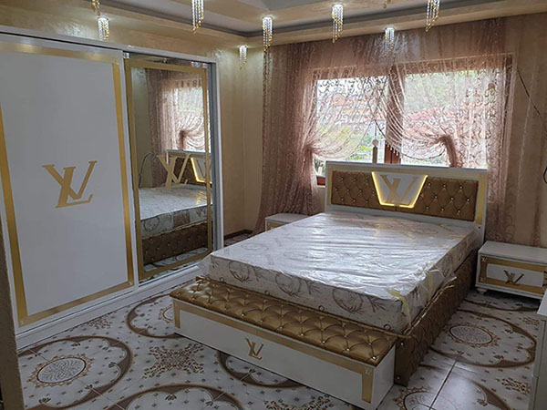 Wooden bed