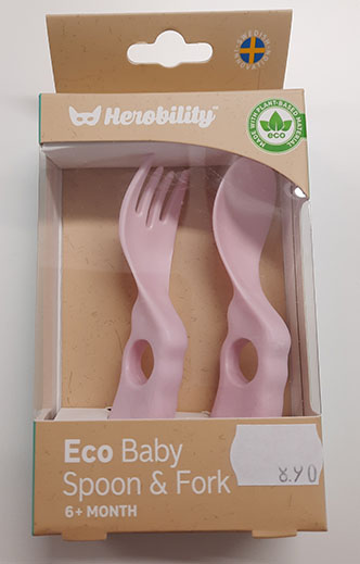 Herobility — Eco Baby Spoon and Fork