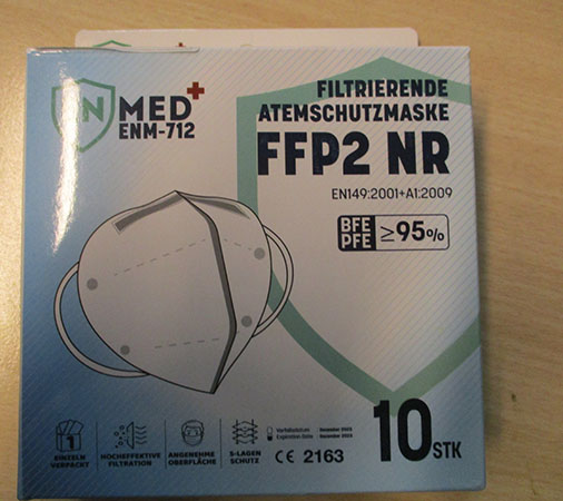 EN MED+ — Filtrierende atemschutzmaske FFP2 NR