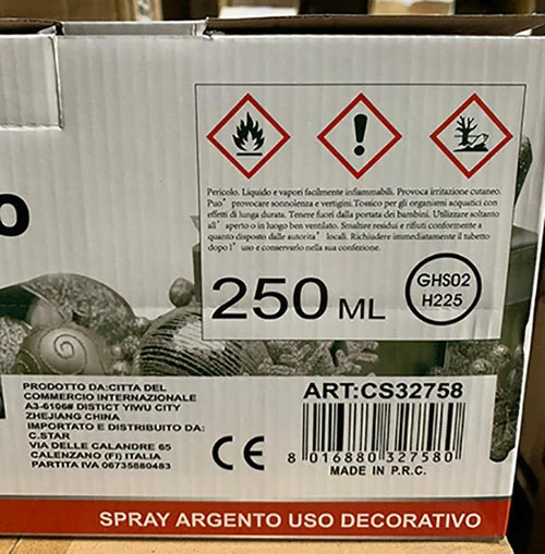 C.STAR — Spray argento ad uso decorativo in areosol