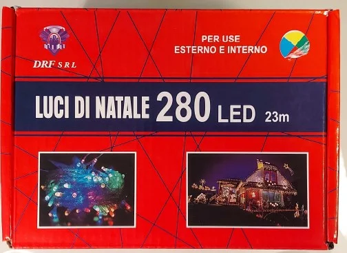 DFR S.R.L. — Luci di Natale 100 led/Luce mantello 192 led/Luci di natale 280 led