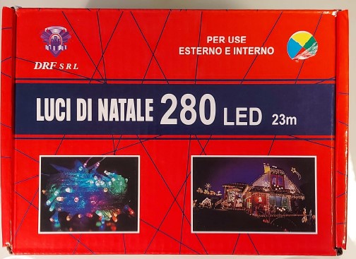 DFR S.R.L. — Luci di Natale 100 led/Luce mantello 192 led/Luci di natale 280 led