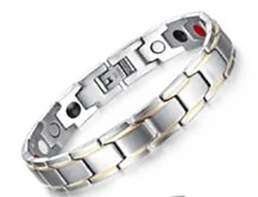 Bio Magnetic Double force de magnétothérapie  Bracelet Arthrite Soulagement de la douleur