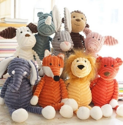 KO BONNIE, NewSway — Mignon singe chiot éléphant rayé animaux en peluche poupée drôle créatif mollusque