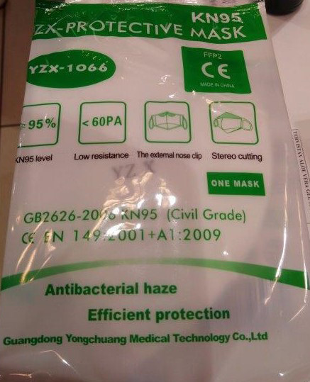 YZX - Protective mask — KN95 Ultra low respiratory resistance folding mask