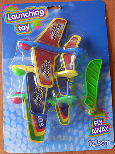 Launching toy "Fly away"