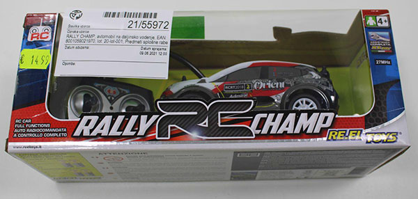 RALLY CHAMP — RALLY RC CHAMP
