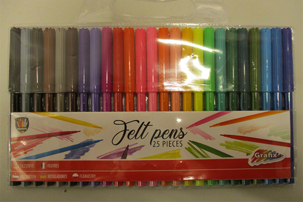 Grafix — Felt pens 25 pieces