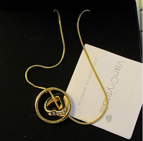 Vancrystals — Arais Rosado necklace with Swarovski crystals