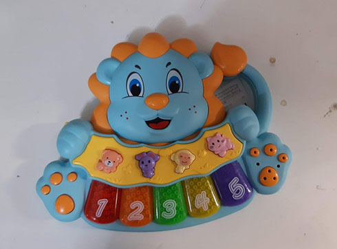 GAZELOtoys — Piánko lev modrý na baterie