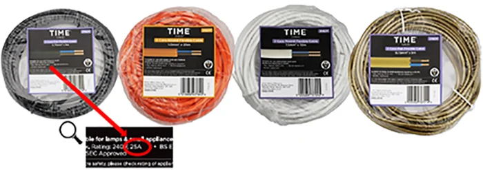 Pitacs Time — Pitacs Time 2 Core Electrical Cables