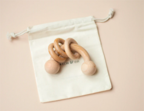Grech & Co. — Rainbow Wood Rattle