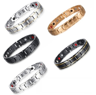 Bio Magnetic Double Strength Magnetic Therapy Bracelet Arthritis Pain Relief Energy