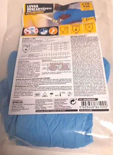 Pecol — LUVAS DESCARTÁVEIS EM NITRILO PM525