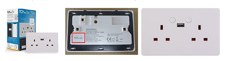 TCP Smart — TCP SMART WIFI 2 GANG SOCKET WHITE UK