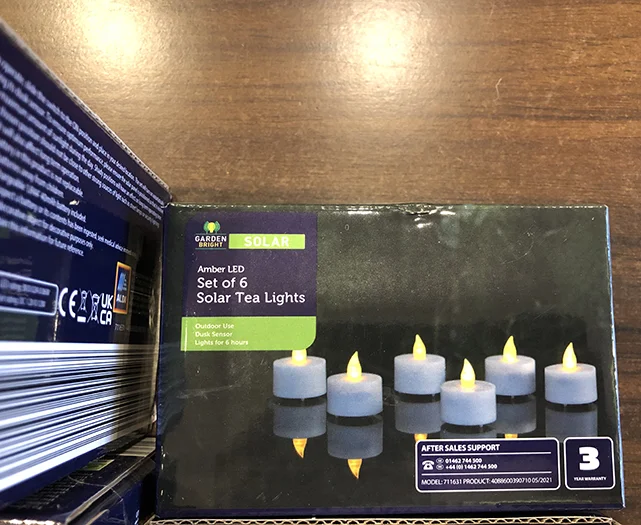 Garden Bright — Set of 6 Solar Tea Lights