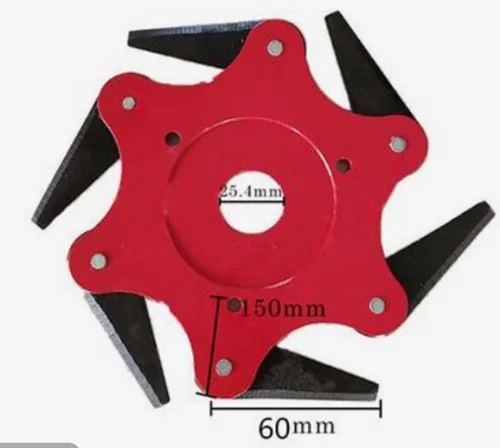 Trimmer Head with 6 Steel Razor For Lawn Mower 65