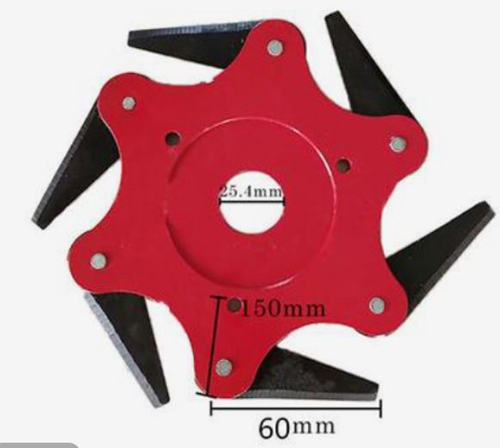 Trimmer Head with 6 Steel Razor For Lawn Mower 65