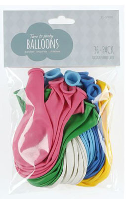 Clas Ohlson — Ballonger blandade färger mix 36