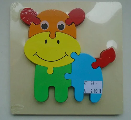 Wooden puzzle - Cow