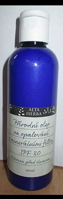 Alta Herba — Natural suntan oil with mineral filters, SPF 30