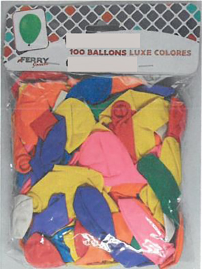 ETS FERRY, FERRY JOUETS — 100 ballons luxe colorés