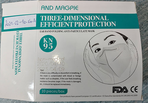 AND MAGPIE — Ear brand folding anti particulate Mask