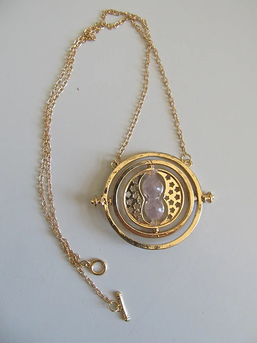 Delta Kairos necklace Hermione Granger Time-Turner necklace -Harry Potter- rotating hourglass with
