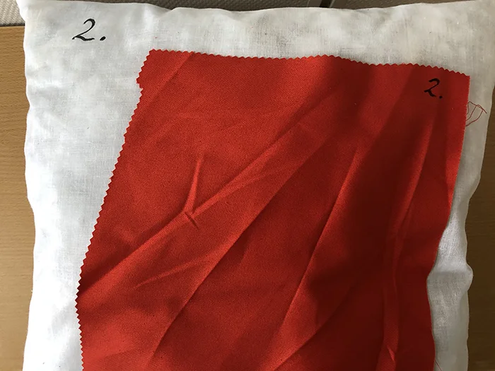 Hoppsäck röd 100% bomull (twill)