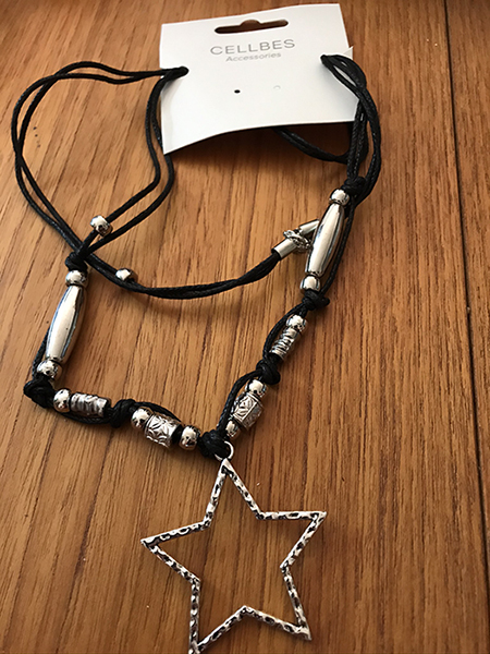Cellbes — Halsband, Svart/Silver
