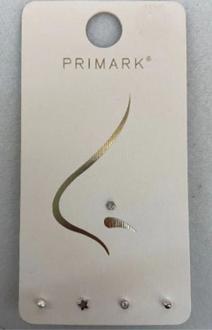Primark — Nose Piercing 5pk (white)