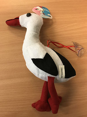 plush stork
