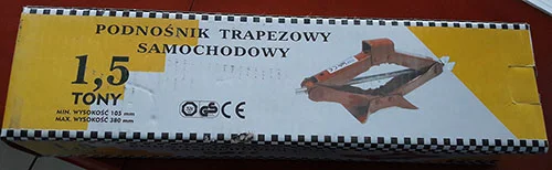 Podnosnik trapezowy samochodowy