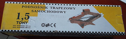Podnosnik trapezowy samochodowy