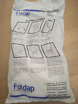 Foldap — respirator FFP2 respiratory protective mask FFP2