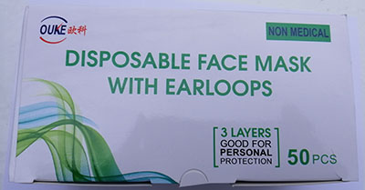 OUKE — Disposable Face Mask with Earloops