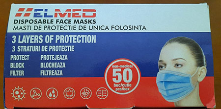 ELMED — DISPOSABLE FACE MASKS