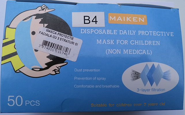 MAIKEN — Disposable daily protective mask for children