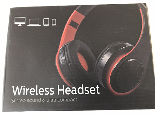 M3 Foldable Wireless Bluetooth Headphones Stereo Sound Support TF Card FM - Blue + White