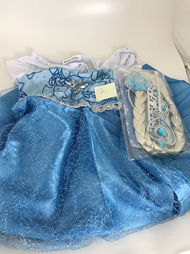 Anbelarui — Children's Frozen princess costume, glossy dress