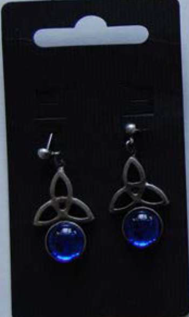 Fantasy Ohrringe mit Glas